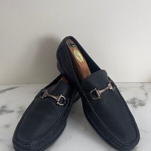 Salvatore Ferragamo Black Leather Loafers